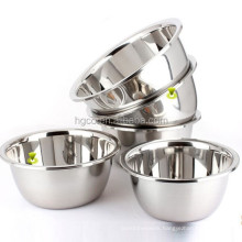 5pcs stainless steel kitchenware mixing bowl set